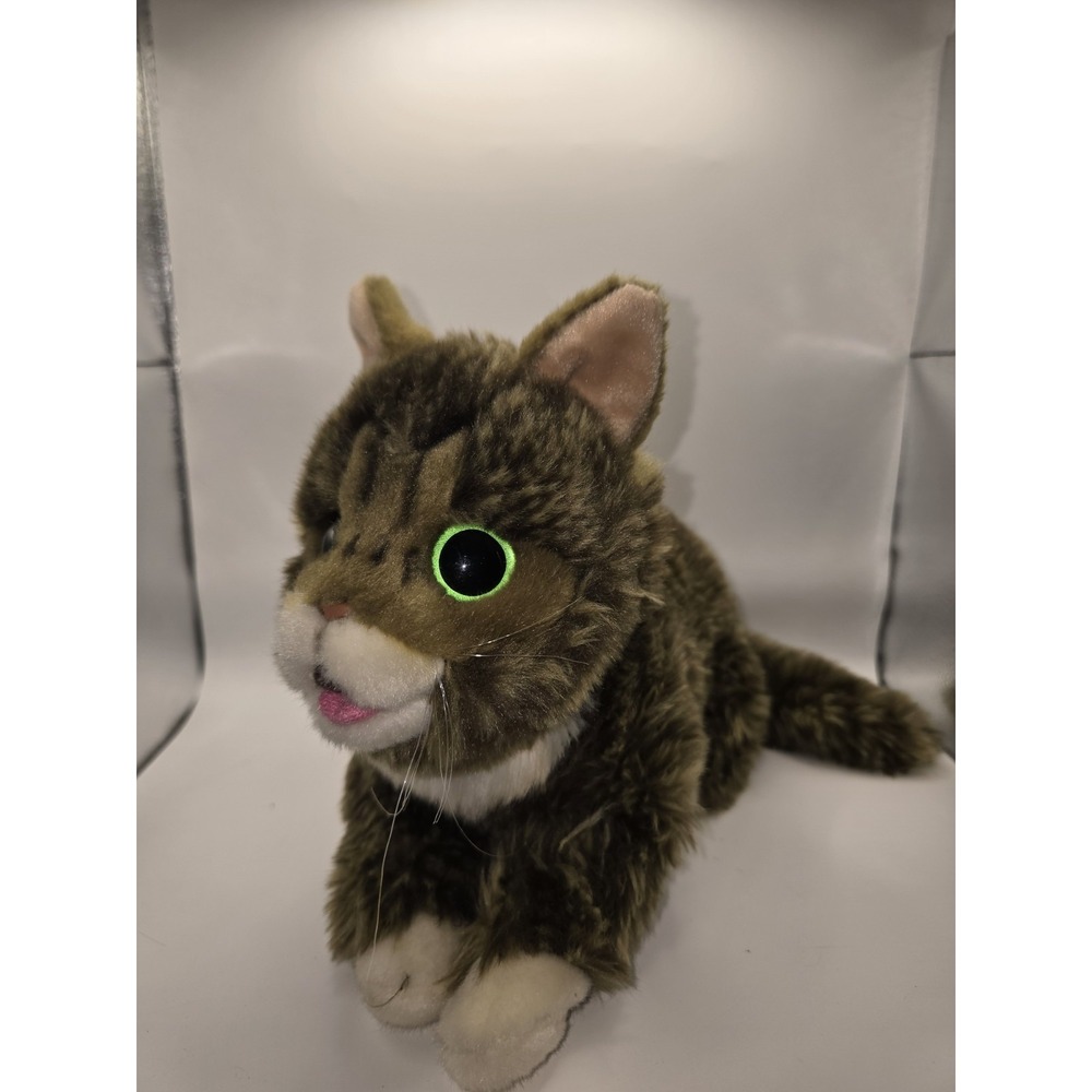 Cuddle Barn Lil Bub Plush Tabby Kitten Cat Stuffed Animal Toy Realistic